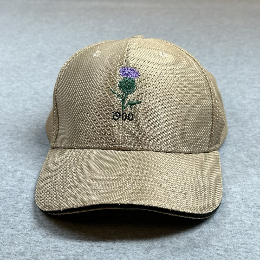 Imperial‎ Sports Cap Gold Hat Woven Edinburgh Thistle Club 1900 Embroidery